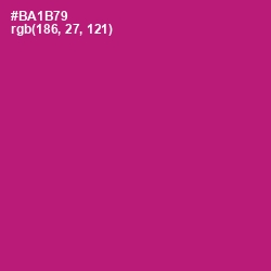 #BA1B79 - Lipstick Color Image