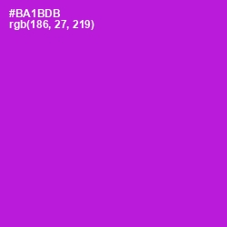 #BA1BDB - Electric Violet Color Image