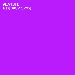 #BA1BFD - Electric Violet Color Image