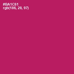 #BA1C61 - Lipstick Color Image