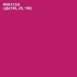 #BA1C6A - Lipstick Color Image