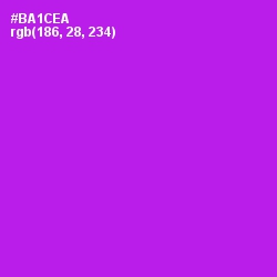 #BA1CEA - Electric Violet Color Image