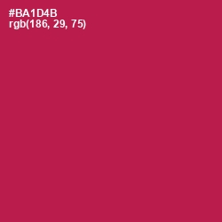 #BA1D4B - Jazzberry Jam Color Image