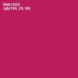 #BA1D59 - Jazzberry Jam Color Image