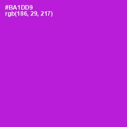 #BA1DD9 - Electric Violet Color Image