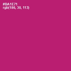 #BA1E71 - Lipstick Color Image