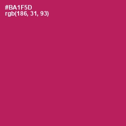 #BA1F5D - Jazzberry Jam Color Image