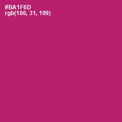 #BA1F6D - Lipstick Color Image