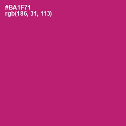 #BA1F71 - Lipstick Color Image