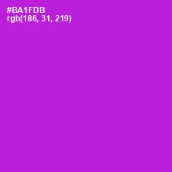 #BA1FDB - Electric Violet Color Image