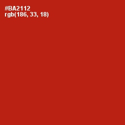 #BA2112 - Tabasco Color Image