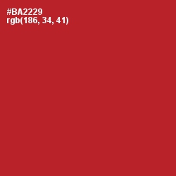 #BA2229 - Tall Poppy Color Image