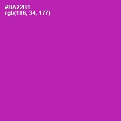 #BA22B1 - Violet Eggplant Color Image