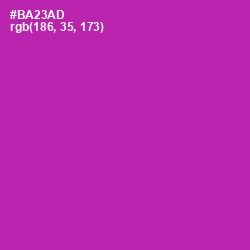 #BA23AD - Violet Eggplant Color Image