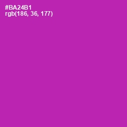 #BA24B1 - Violet Eggplant Color Image