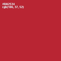 #BA2534 - Tall Poppy Color Image