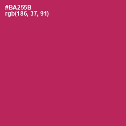 #BA255B - Night Shadz Color Image