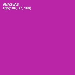 #BA25A8 - Medium Red Violet Color Image