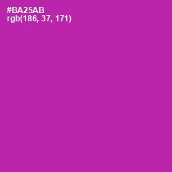 #BA25AB - Medium Red Violet Color Image