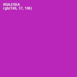 #BA25BA - Violet Eggplant Color Image