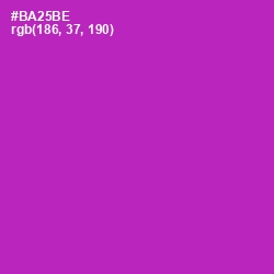 #BA25BE - Violet Eggplant Color Image