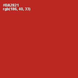 #BA2821 - Tall Poppy Color Image