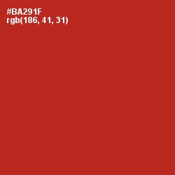 #BA291F - Tabasco Color Image