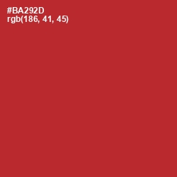 #BA292D - Tall Poppy Color Image