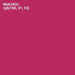 #BA295D - Night Shadz Color Image