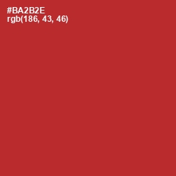 #BA2B2E - Tall Poppy Color Image