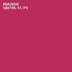 #BA2B5B - Night Shadz Color Image