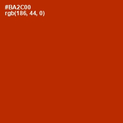 #BA2C00 - Tabasco Color Image