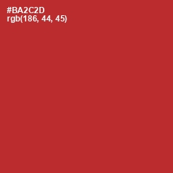 #BA2C2D - Tall Poppy Color Image