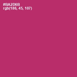 #BA2D6B - Hibiscus Color Image