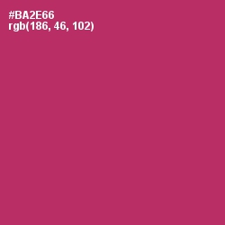 #BA2E66 - Hibiscus Color Image