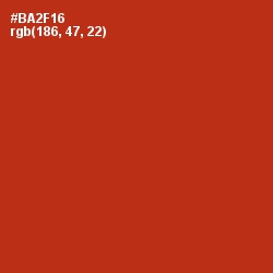 #BA2F16 - Tabasco Color Image