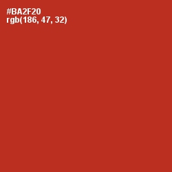 #BA2F20 - Tall Poppy Color Image