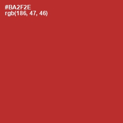 #BA2F2E - Tall Poppy Color Image