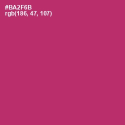 #BA2F6B - Hibiscus Color Image