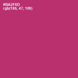 #BA2F6D - Hibiscus Color Image