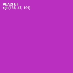 #BA2FBF - Medium Red Violet Color Image