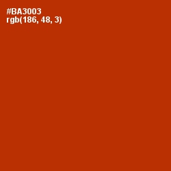 #BA3003 - Tabasco Color Image