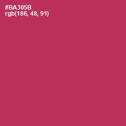 #BA305B - Night Shadz Color Image