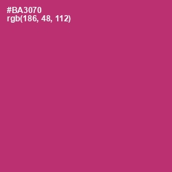 #BA3070 - Hibiscus Color Image