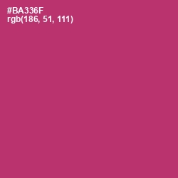 #BA336F - Hibiscus Color Image