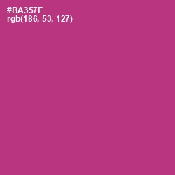 #BA357F - Hibiscus Color Image