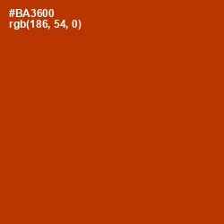 #BA3600 - Tabasco Color Image
