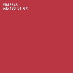 #BA3643 - Night Shadz Color Image