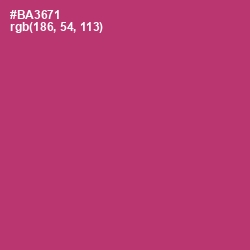 #BA3671 - Hibiscus Color Image