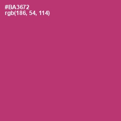 #BA3672 - Hibiscus Color Image